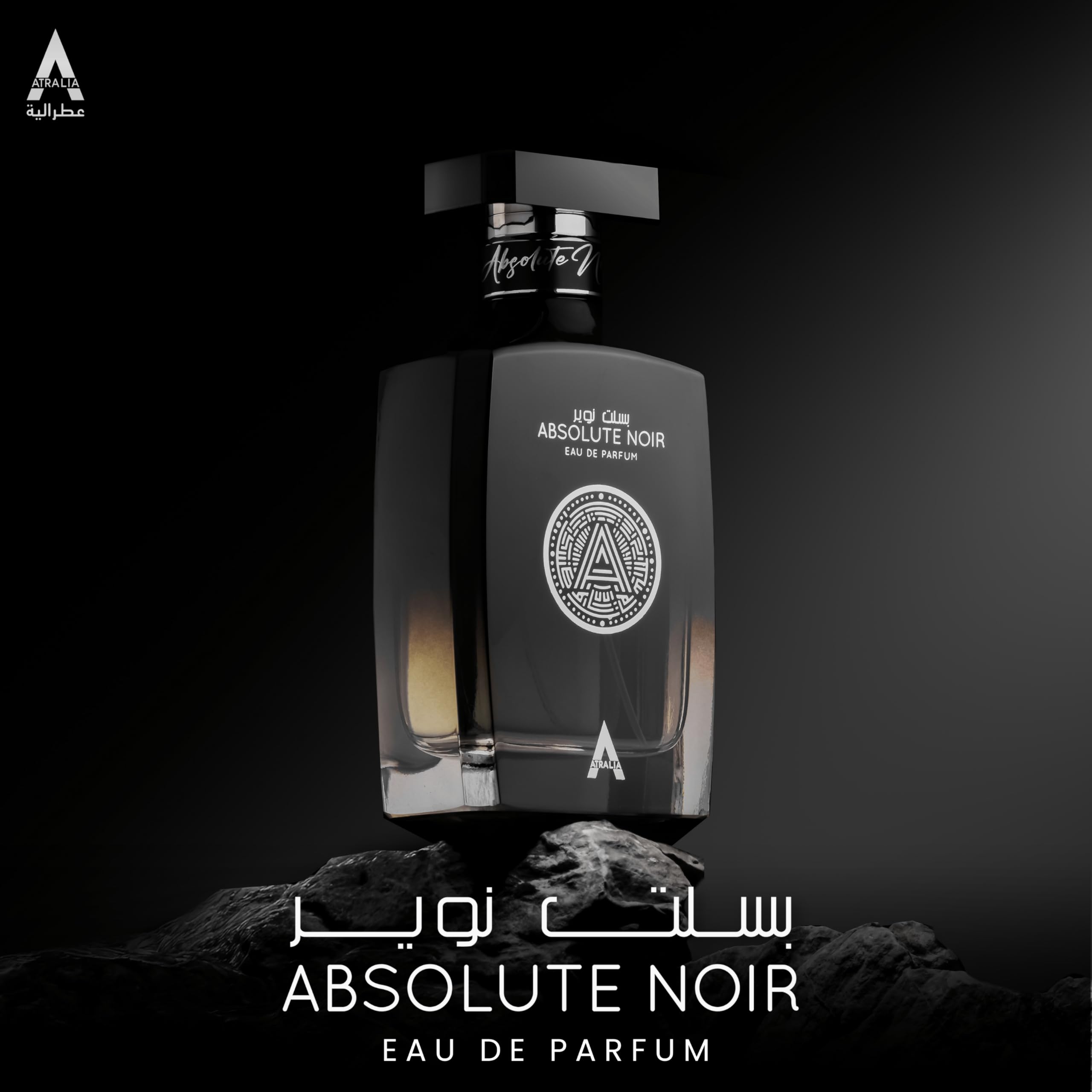 Amazon.com : Atralia Absolute Noir Eau De Parfum for Men 100Ml 3.4